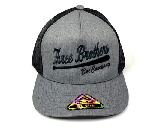Grey/Black Trucker Snapback Cap