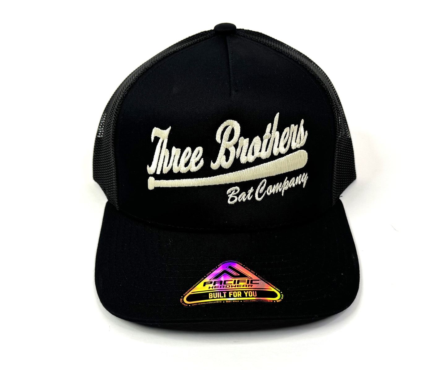 Black/Black Trucker Snapback Cap