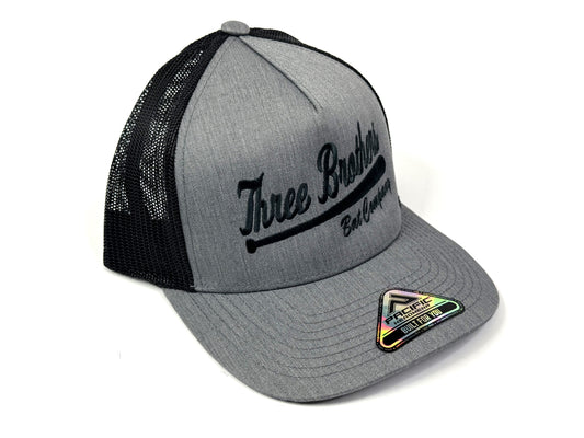 Grey/Black Trucker Snapback Cap
