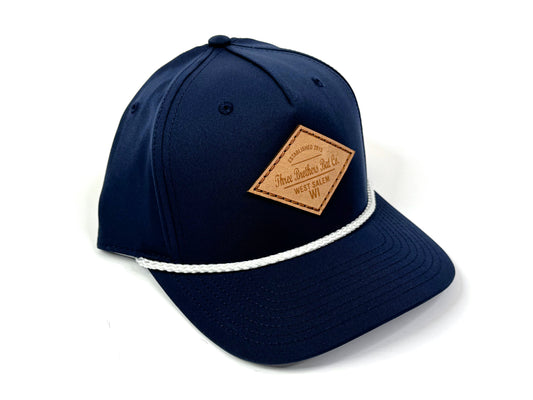 Navy Diamond Trucker Snapback Cap
